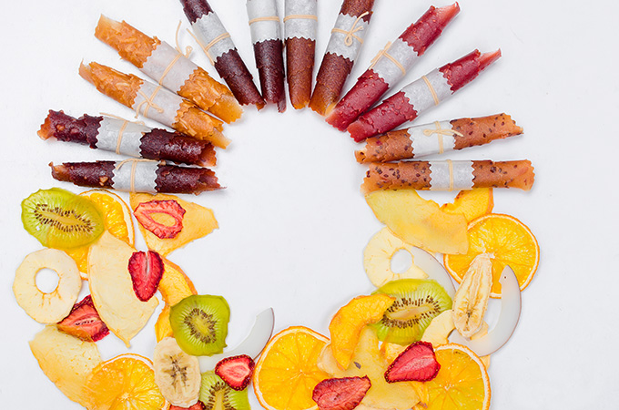 Fruit bites or leather