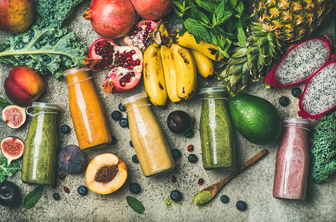 Frozen smoothie portions